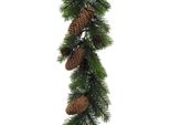 Ghirlanda Di Abete Artificiale Di 178 Cm Con Pigne Vere - Ideale Per Le Vostre Decorazioni Natalizie