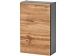 HäNgeschrank Welltime "Kaunas", Braun (Wotaneiche), B:40Cm H:64Cm T:20Cm, Holzwerkstoff, SchräNke, HäNgeschrank, Bxtxh: 40X20X64 Cm