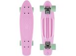 Skateboard STAR-SKATEBOARD, rosa (rosa, mint), Skateboards, Kinder, Kicktail