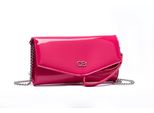 Clutch "Mia", Damen, Gr. B/H/T: 24Cm X 13Cm X 5Cm Onesize, Pink, Lederimitat, Collezione Alessandro, Taschen, Aus Weichem Softlackmaterial