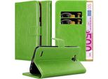 Cadorabo Cover Per Lg X Power 2 Cover Protettiva In Verde Cellulare Cover Libro Custodia Custodia