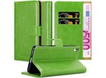 Cadorabo Cover Per Sony Xperia Xa Cover Protettiva In Verde Cellulare Cover Libro Custodia Custodia