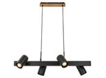 Briloner Leuchten Led Pendelleuchte "Duta 4059045", Matt, Schwarz, Leuchten, Led Pendelleuchte