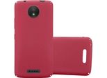 Cadorabo Custodia Protettiva Per Motorola Moto C In Rosso Custodia Rigida Per Telefono Cellulare Cover