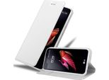 Cadorabo Custodia Per Cellulare Per Lg X Screen Custodia Protettiva In Argento Cover Etui Book Case Booklet