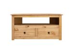 Mobile Tv Angolare 93 X 49 X 49 Cm In Legno Massiccio Di Pino Panama