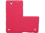 Cadorabo Cover Protettiva Per Sony Xperia C4 In Rosso Custodia Per Cellulare Tpu Etui Cover Case