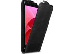 Cadorabo Custodia Per Asus Zenfone 4 Selfie Pro Custodia Protettiva In Nero Flip Case Custodia Per Cellulare Cover