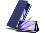 Cadorabo Custodia Per Cellulare Per Sony Xperia C4 Custodia Protettiva In Blu Cover Etui Book Case Booklet