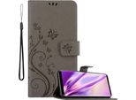 Cadorabo Cover Per Samsung Galaxy S9 Cover Protettiva In Grigio Cover Protettiva Cover Per Telefono Cellulare Cover Fiori Custodia Fiore
