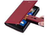 Cadorabo Cover Per Nokia Lumia 925 Cover Protettiva In Rosso Custodia Per Cellulare Cover Chiusura Magnetica