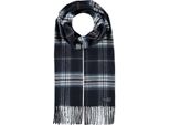 Fraas Sciarpa Cashmink® Scarf With Fraas Plaid Blue