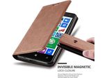 Cadorabo Cover Per Nokia Lumia 625 Cover Protettiva In Marrone Custodia Per Cellulare Cover Chiusura Magnetica