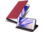 Cadorabo Custodia Per Huawei P9 Lite 2016 / G9 Lite Custodia Protettiva In Rosso Custodia Per Cellulare Cover Chiusura Magnetica