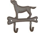 Esschert Design Cane Su Osso Con Gancio; LH231; 19,3X4,8X18,3 Cm