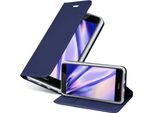 Cadorabo Custodia Per Cellulare Per Huawei P8 Lite 2017 / P9 Lite 2017 Custodia Protettiva In Blu Cover Etui Book Case Booklet