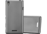 Cadorabo Cover Protettiva Per Sony Xperia T3 In Grigio Custodia Per Cellulare Custodia In Silicone Tpu Cover Case