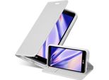 Cadorabo Custodia Per Cellulare Per Lg X Power Custodia Protettiva In Argento Cover Etui Book Case Booklet