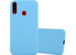 Custodia Cadorabo Per Samsung Galaxy A20S Custodia Protettiva In Blu Custodia Del Telefono Cellulare Tpu Silicone Custodia Cover