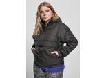 DáMská VěTrovka Urban Classics Ladies Panel Padded Pull Over Jacket Nero - M