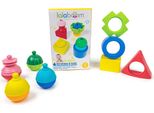 Set Di Forme E Perline Educative Lalaboom - 12 Pezzi - Giocattolo Da Costruzione Colorato