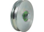 140 Mm Ruota A Gola Tonda 20,5 Mm Scanalatura 2 Cuscinetti A Sfera