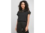 Urban Classics - Top Corto In Pizzo Oversize Da Donna Schwarz - Xl