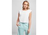 Urban Classics Donna - Top Corto Organico Weiß - 4XL