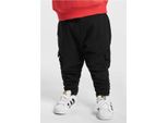 Urban Classics Boys - Pantalone Cargo Aderente Nero - 110/116