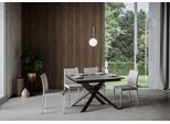 Itamoby - Tavolo Allungabile 120/180X90 Cm Ganty Antracite Spatolato - Bordo Antracite Telaio E Gambe Antracite