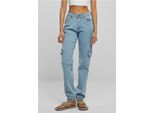 Urban Classics Donna - Jeans Cargo In Denim Stretch - W29