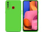 Custodia Cadorabo Per Samsung Galaxy A20S Cover Protettiva In Silicone Tpu Verde Custodia Per Telefono Cellulare