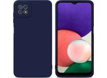 Cadorabo Cover Per Samsung Galaxy A22 5G Cover Protettiva In Tpu Blu Custodia In Silicone Custodia Per Telefono Cellulare