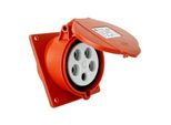 Presa Cee Da Incasso Angolata 400V 16A 5P 83X90 Mm