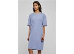 DáMské TričKo Urban Classics Ladies Organic Oversized Slit Tee Dress Violablue - Xs