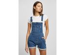 Salopette Corta Biologica Urban Classics Da Donna, Lavaggio Blu Chiaro - 3XL