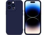 Cadorabo Custodia Per Apple Iphone 14 Pro Max Custodia Protettiva In Silicone Tpu Blu Custodia Per Telefono Cellulare