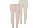 Urban Classics Girls Jersey Leggings 2-Pack Rosa/Bianco - 158/164