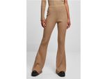 Urban Classics Donna Leggings Svasati In Maglia A Costine Unionbeige - M