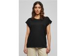 Urban Classics - T-Shirt A Spalla Estesa Da Donna 2 Pezzi Nero+Nero - Xs