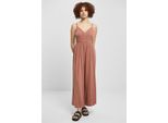 DáMský Overal Urban Classics Ladies Modal Spaghetti Jumpsuit Terracotta - Xl