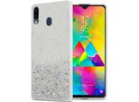 Custodia Cadorabo Per Samsung Galaxy M20 Cover Protettiva In Tpu Trasparente Custodia Per Telefono Cellulare Custodia Glitter Cover Glitter