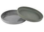 Dantoy Piatto Organico Piccolo Grigio/Verde Confezione Da 2 Pezzi