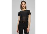 DáMské TričKo Urban Classics Ladies Short Mesh Tee Nero - M