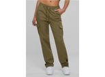 Urban Classics - Pantaloni Cargo A Vita Alta In Twill Da Donna Tiniolive - L