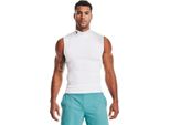 Under Armour Ua Hg Armour Comp Mock Sl - Bianco, GrößE:L