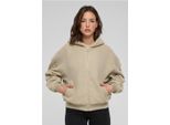 Urban Classics Ladies Oversized Sherpa Zip Hoody Wetsand - Xl