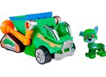 Spin Master Paw Patrol Mighty Paw Patrol Film - Veicolo Base Rocky Con Figura Di Cucciolo, Veicolo Giocattolo