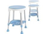 Yuenfong Sgabello Da Doccia Con Vassoio Sedia Da Doccia 42-54 Cm Regolabile In Altezza E Ruotabile A 360° Sedile Da Doccia Ausilio Per Doccia Antiscivolo Sedile Da Bagno In Alluminio E Plastica Per Anziani, Donne In Gravidanza