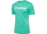 Hummel Maglia Hmllogo S/S - Atlantis, Taglia:Xl